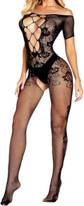 CZSABXY Womens Fishnet Bodystocking Plus Size Mesh Bodysuit Lingerie One Piece Babydoll sexy Lingerie Nightwear